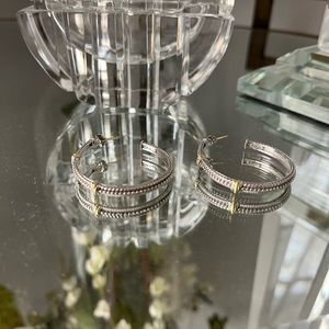 Judith Ripka hoop earrings